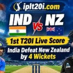 IND VS NZ 1st T20I Live Score