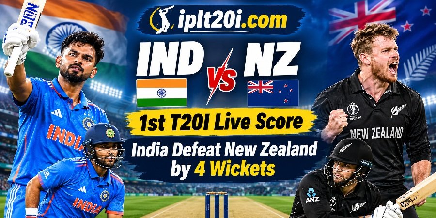 IND VS NZ 1st T20I Live Score